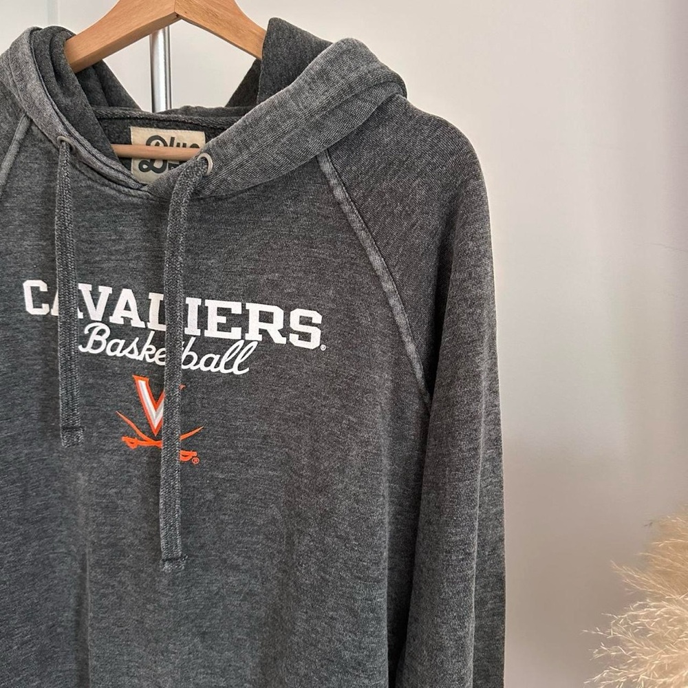 UVA Blue 84 Cavaliers Basketball Charcoal Hoodie XL - Picture 3 of 5